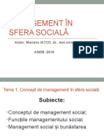 Concept de Managemnet in Sfera Sociala Nr1