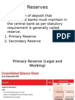 Presentation On Reserves Management in Prime Bank Limited