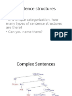 Sentence Structures: - in A Simple Categorization, How Many Types of Sentence Structures Are There? - Can You Name Them?