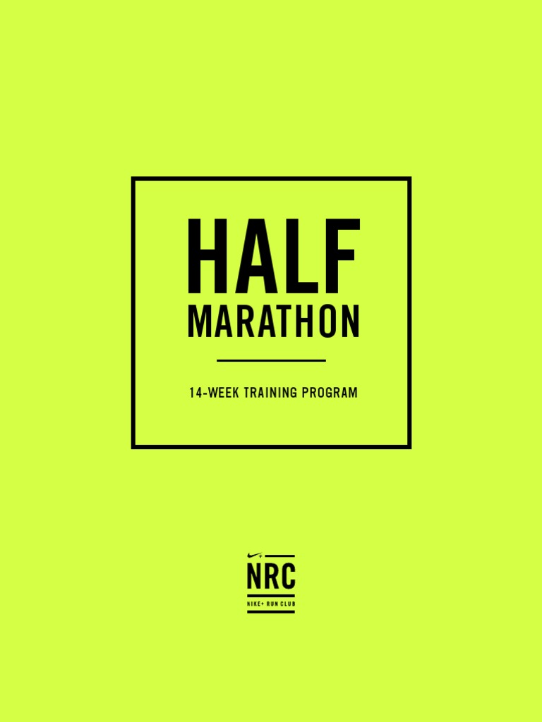 nike marathon running plan