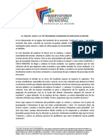 LA  POLICÍA  LOCAL Y LA “IN”SEGURIDAD CIUDADANA EN SANLÚCAR LA MAYOR