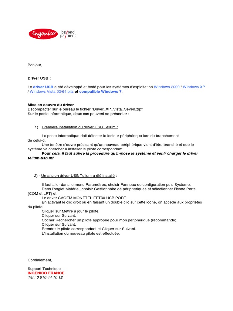 Drivers Usb Pdf Pilote Informatique Microsoft Windows