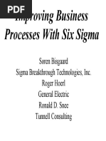 Improving Business Processes With Six Sigma - Soren Bisgaard