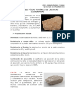 Propiedades Físicas y Químicas de Las Rocas