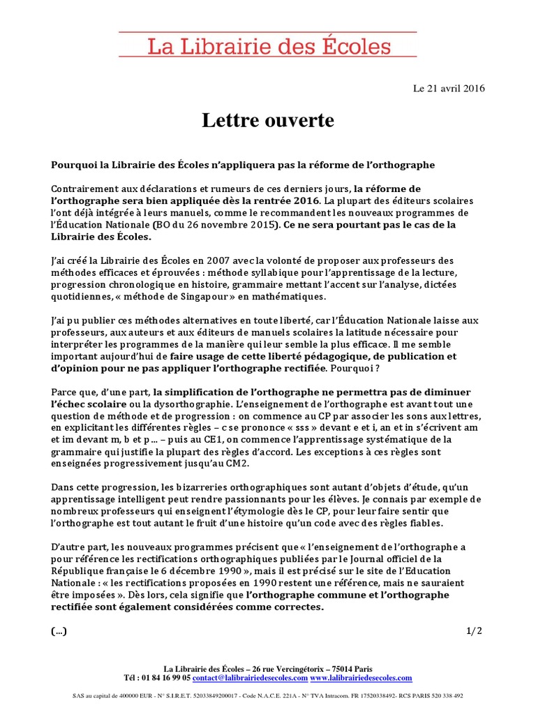 comment écrire une lettre ouverte