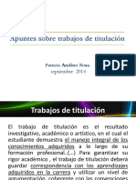 Apuntes Sobre Trabajos de Titulación