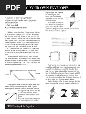 Envelopes Handout