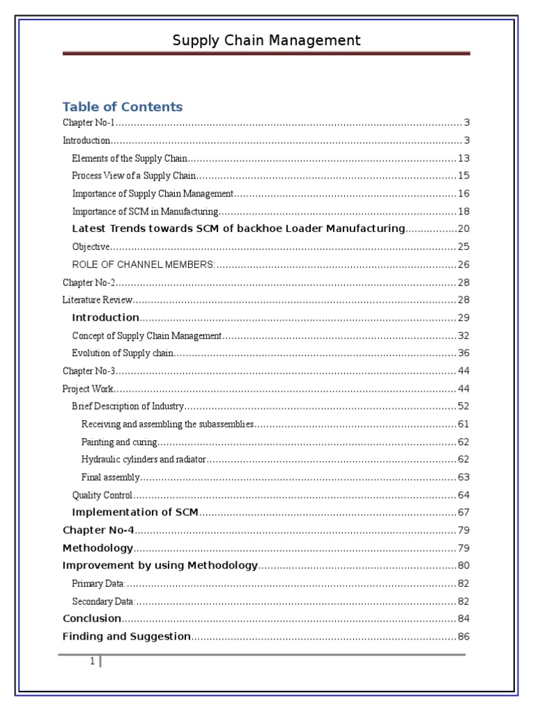 Final SCM | PDF | Supply Chain Management | Supply Chain