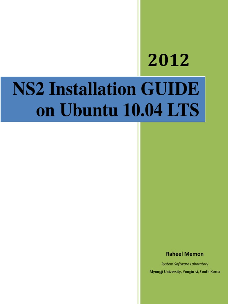 NS2 Installation Guide - Raheel | PDF
