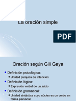 La Oracion Simple