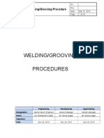 Welding Grooving Procedure