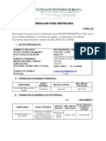 Formulario Sociedad Ingenieros Bolivia