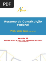 Resumão Da Constituição 11 - EC 91 2016 - Nota 11