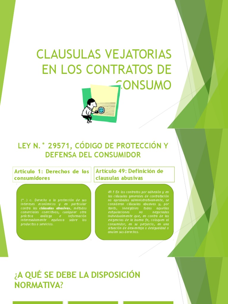 Cláusulas Abusivas en Contratos de Consumo | PDF | Los consumidores ...