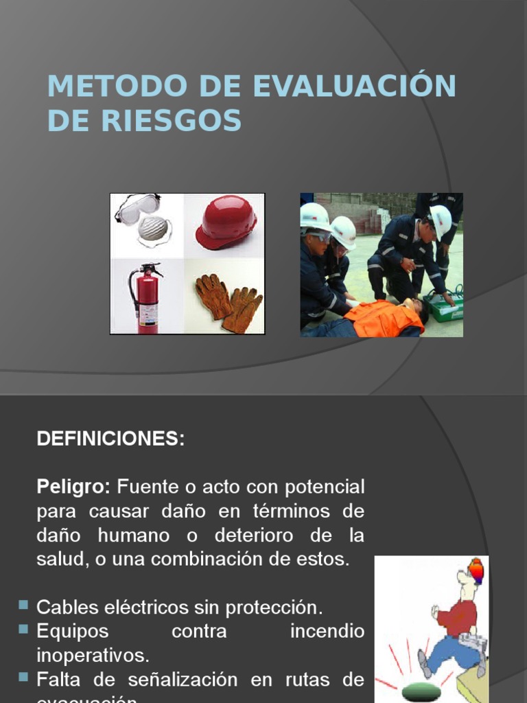 Métodos para la evaluación de riesgos