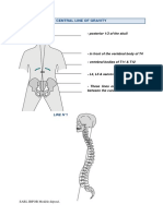 Central Line of Gravity: - Posterior 1/3 of The Skull