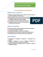 Checklist de Segurança No Computador