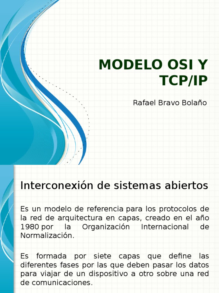 Comparativa entre Modelos OSI y TCP/IP | PDF | Modelo osi | Protocolos ...