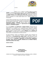 Carta de Presentacion IDATEC