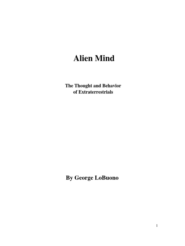 Alien Mind | PDF | Alien Abduction | Extraterrestrial Life