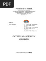Factores no antropicos del clima