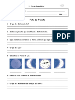 Ficha Estudo Do Meio Lua e Sistema Solar - PDF