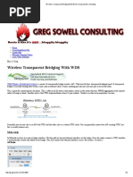 Wireless Transparent Bridging With WDS - Greg Sowell Consulting