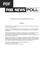 Indiana Primary Poll - Fox 4-22-16