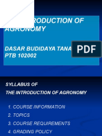 DBT 1 - Intro of Agronomy