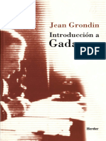 Grondin Introduccion a Gadamer