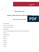 HSE (UK) Guidance on Risk Assessment Fof Offshore Installation