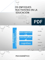 Los Enfoques Constructivistas en La Educación