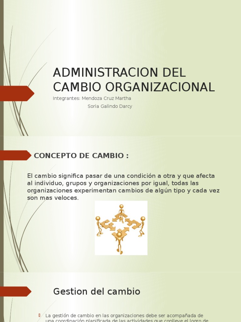 Gestión del Cambio Organizacional | PDF | Negocios