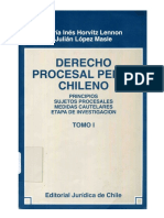 Manual de Derecho Procesal Penal Chileno Tomo I - Horvitz & Lopez 