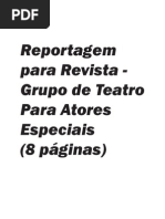 Página/Revista - Grupo de Teatro Para Atores Especiais