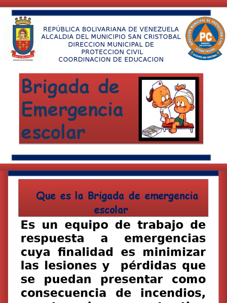 Brigada Escolar de Emergencia en Venezuela | PDF | Primeros auxilios ...