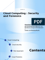 Cloud Computing: Security and Forensics