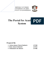 The Portal For Academic System: Prepared by