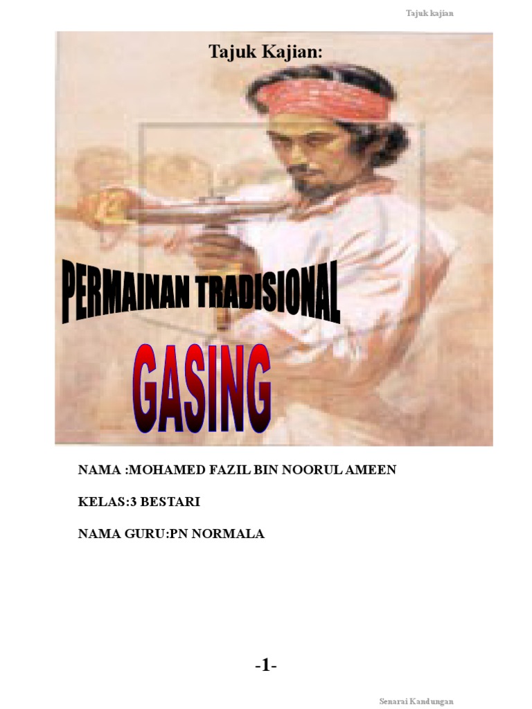 Folio Sejarah Element 2 PMR 2008 Gasing | PDF