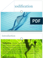 Gene Modification: Editor: Jia Yue College of Science Biochemistry