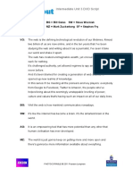 Intermediate Unit 3 DVD Script: PHOTOCOPIABLE © 2011 Pearson Longman