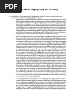 CLIL for Maths - Cryptography as a Case Study