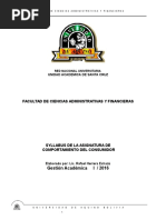 COMPORTAMIENTO DEL CONSUMIDOR