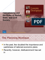 Development Policymaking and The Roles of Market, State, and Civil Society