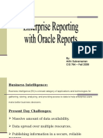 Business Intelligence and Oracle Reports