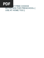 Download 45 Great Free Choice Activities for Preschool by DineshPabbi SN310165038 doc pdf