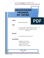 Influencia Del Sistema Estructural en El Desempeño Sísmico II