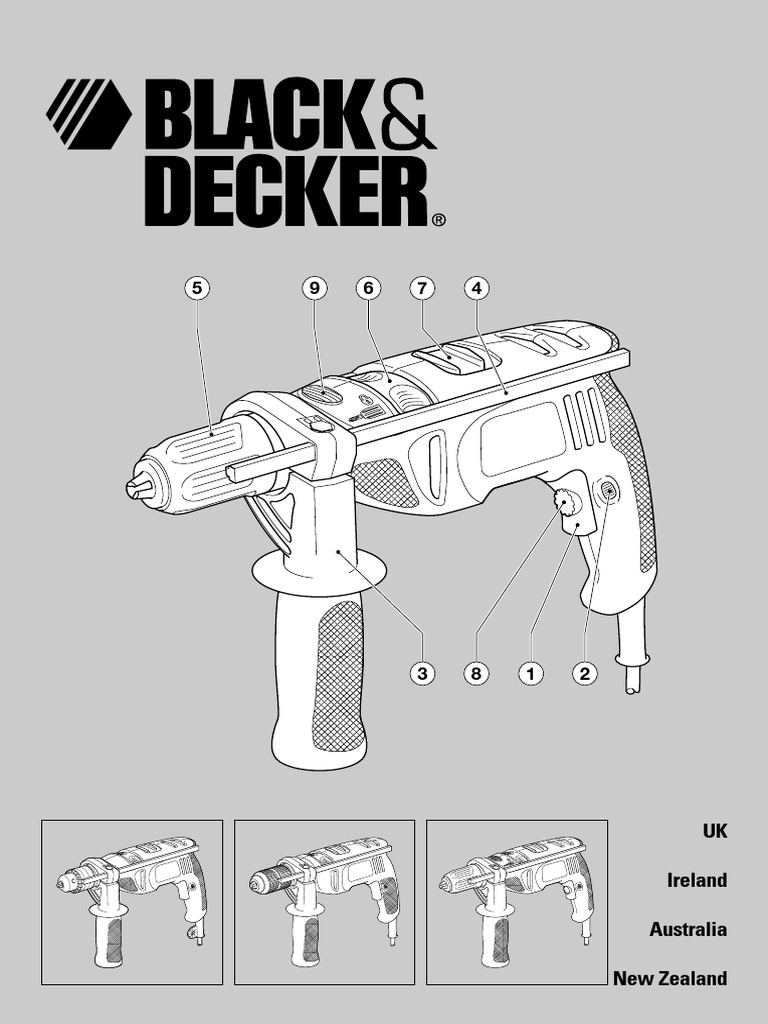 Black & Decker Drill KR600CRE PDF Drill Drilling