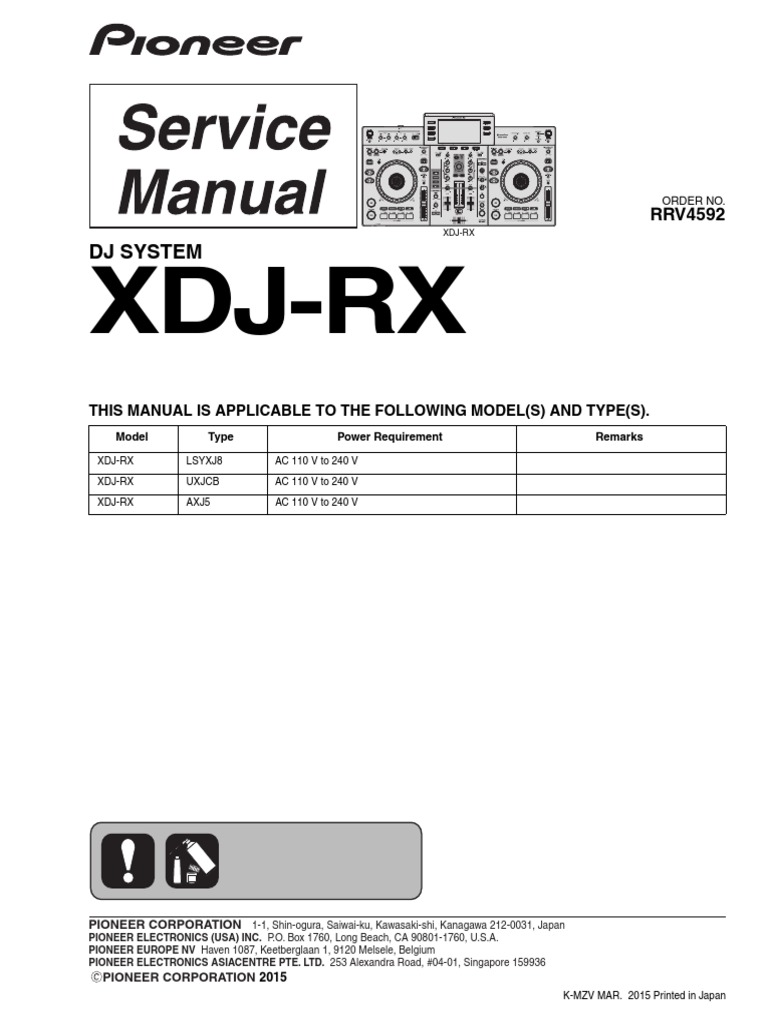 Pioneer XDJ-RX PDF | PDF | Soldering | Printed Circuit Board