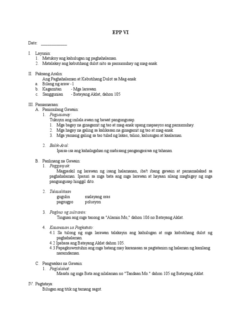 EPP VI C | PDF